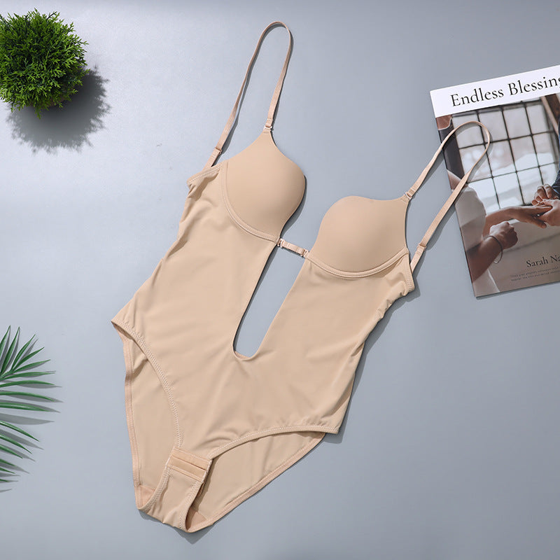 Jumpsuit Bra Underwear Beautiful Back Belly Contracting