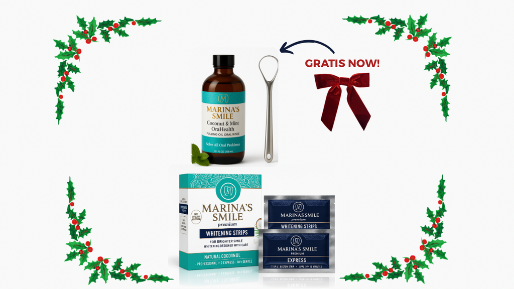 Marinas Natural Oil Oral Rinse, White Teeth & Smile