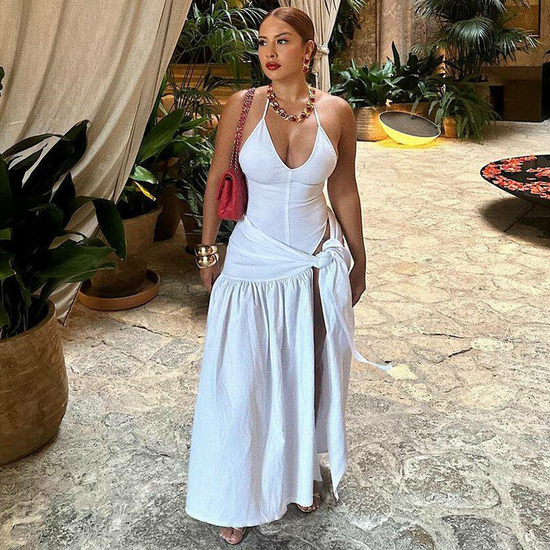 Slim Fit Tied Skirt Suit Women